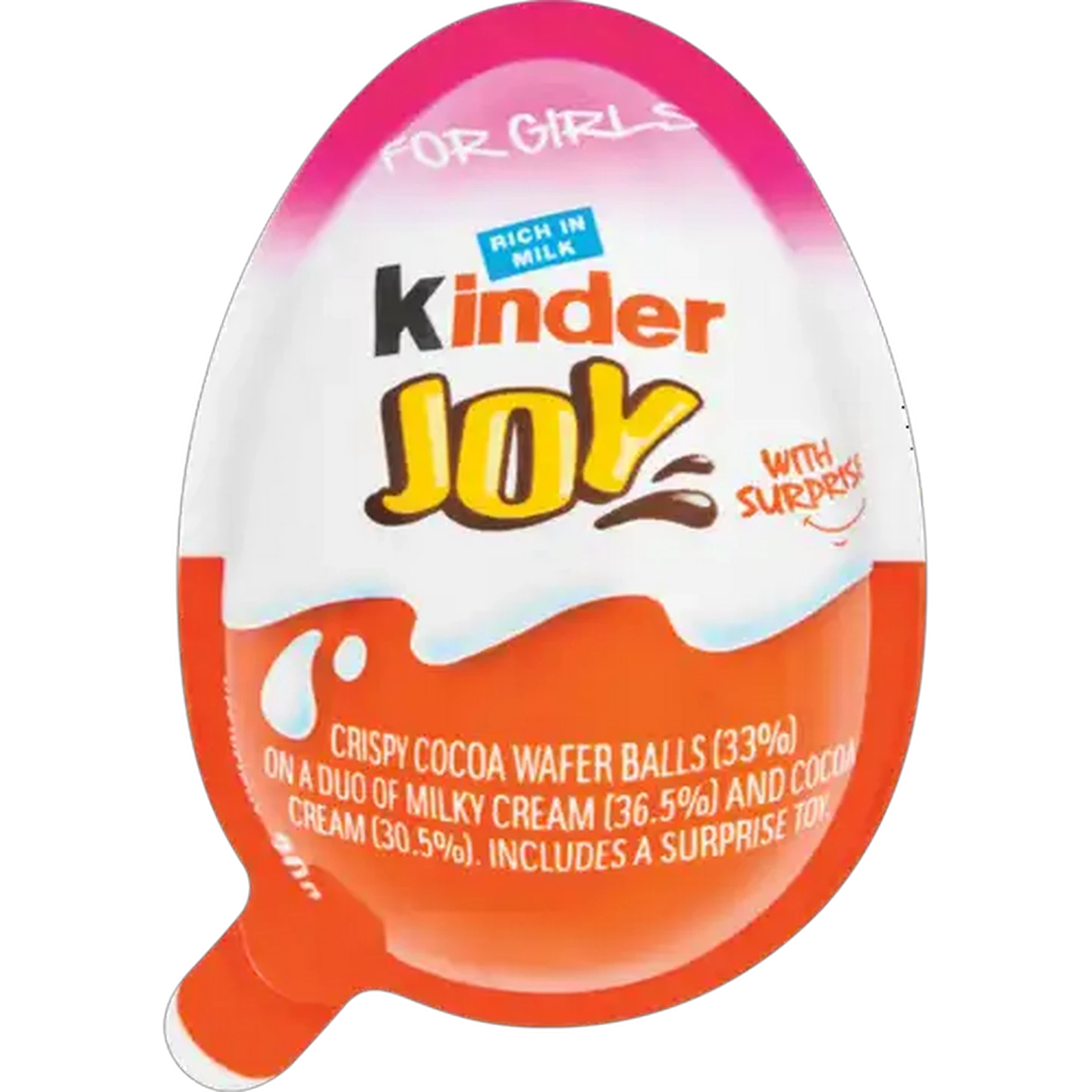 Image of Kinder Joy Egg Chocolate For Girls 20g