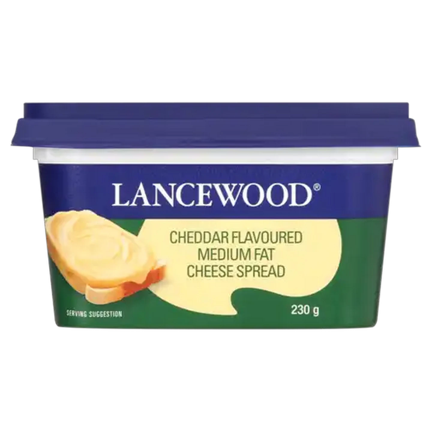 Image of LANCEWOOD Cheddar Flavoured Medium Fat Cheese Spread 230g