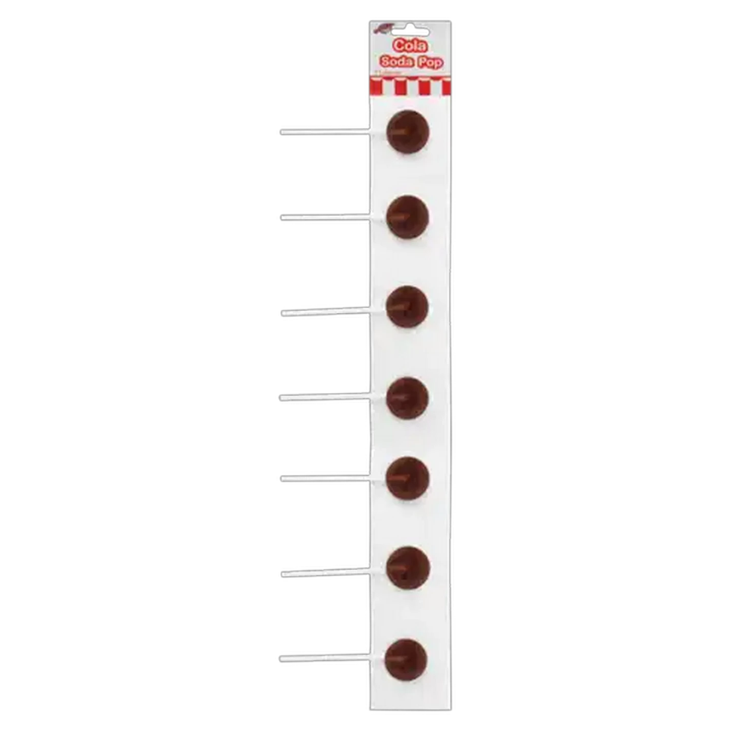 Image of Cartoon Candy Cola Soda Pop Lollipops 7 Pack