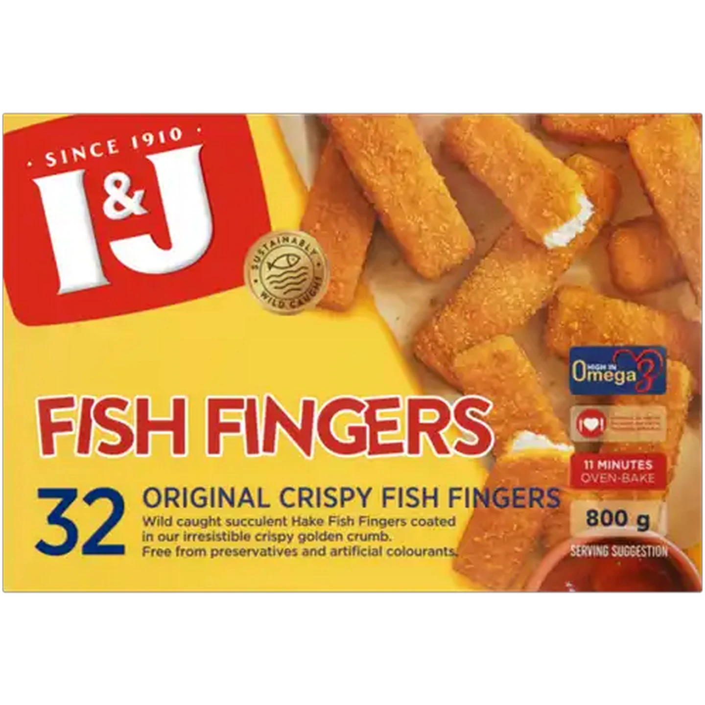 Image of I&J Frozen Fish Fingers 800g