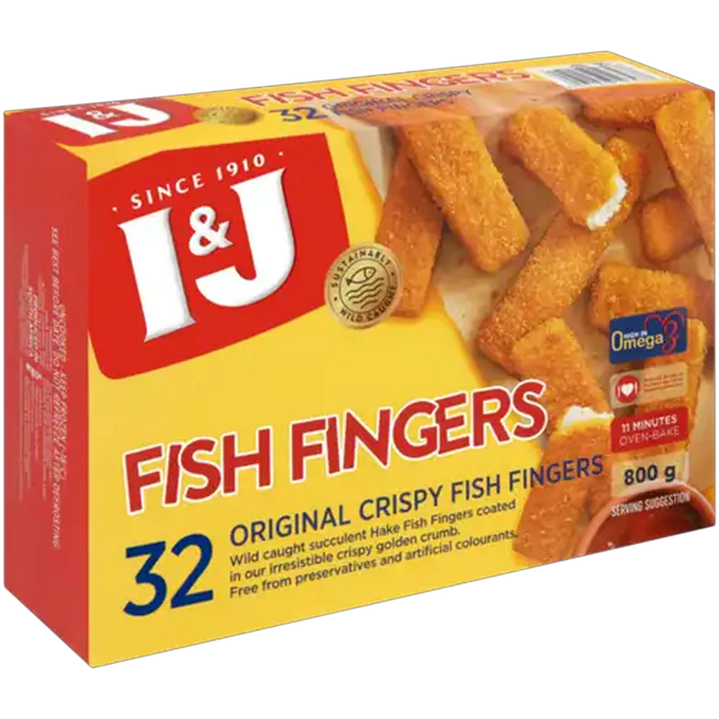Image of I&J Frozen Fish Fingers 800g
