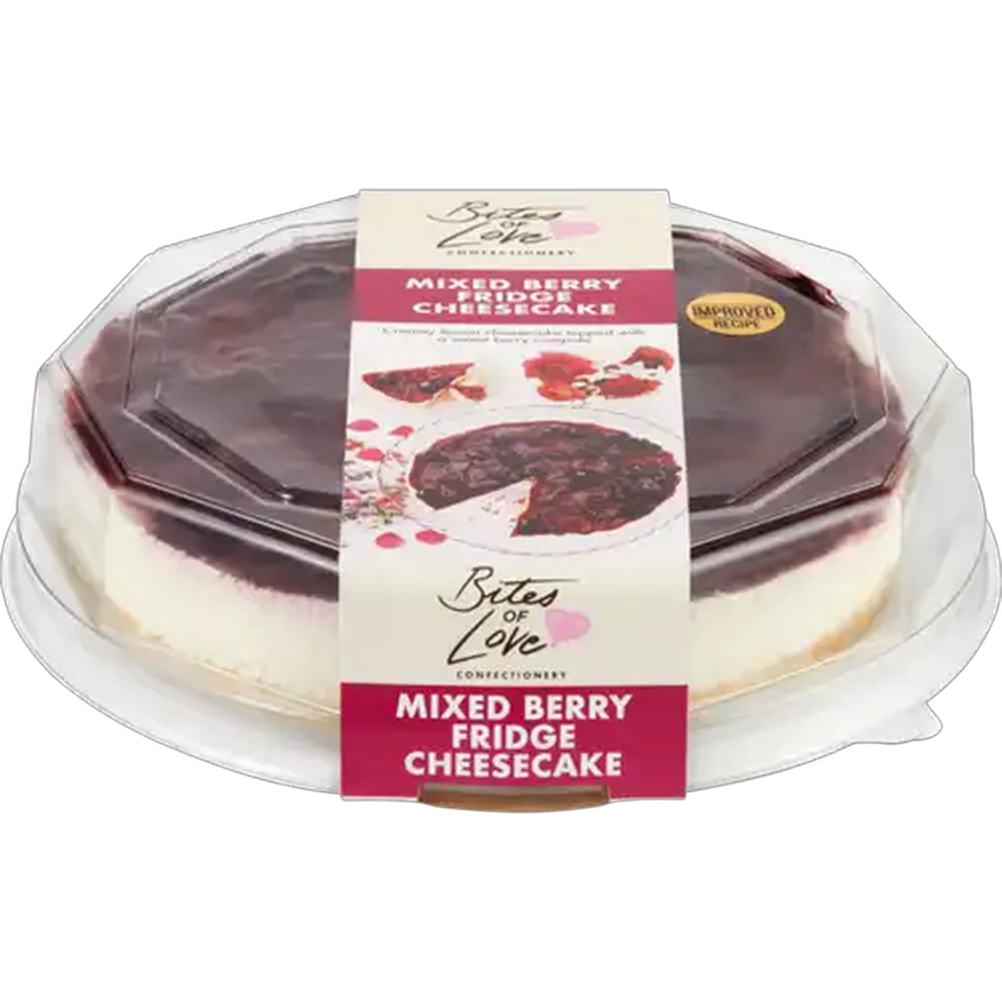 Image of Bites of Love  Mixed Berry Fridge Cheesecake