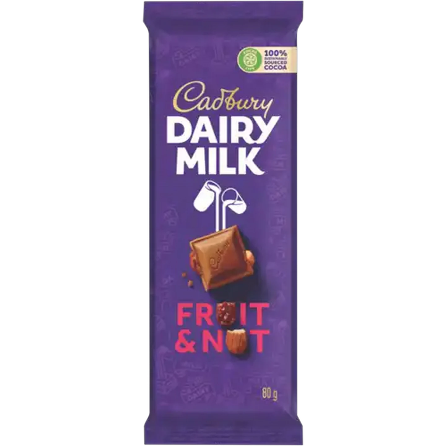 Image of Cadbury Dairy Milk Fruit & Nut Chocolate Slab 80g