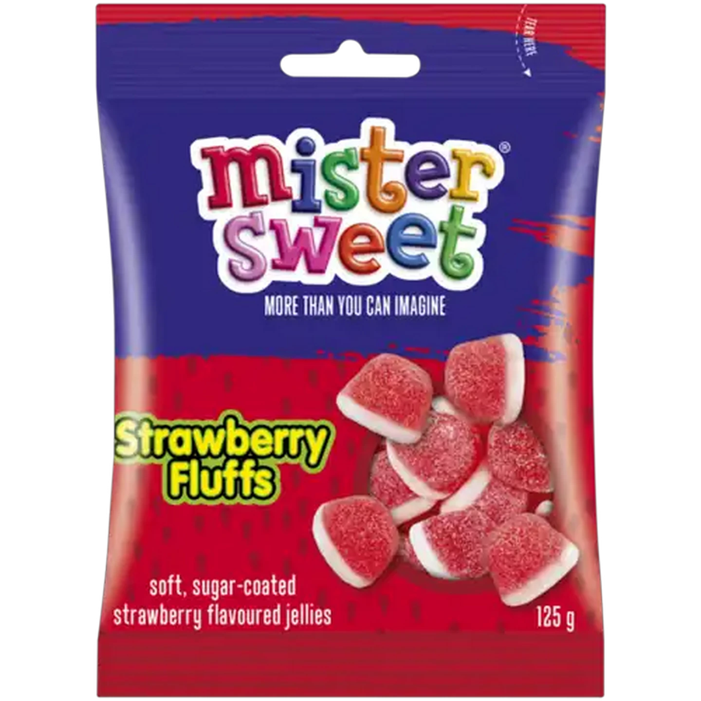 Image of Mister Sweet Strawberry Fluffs 125g