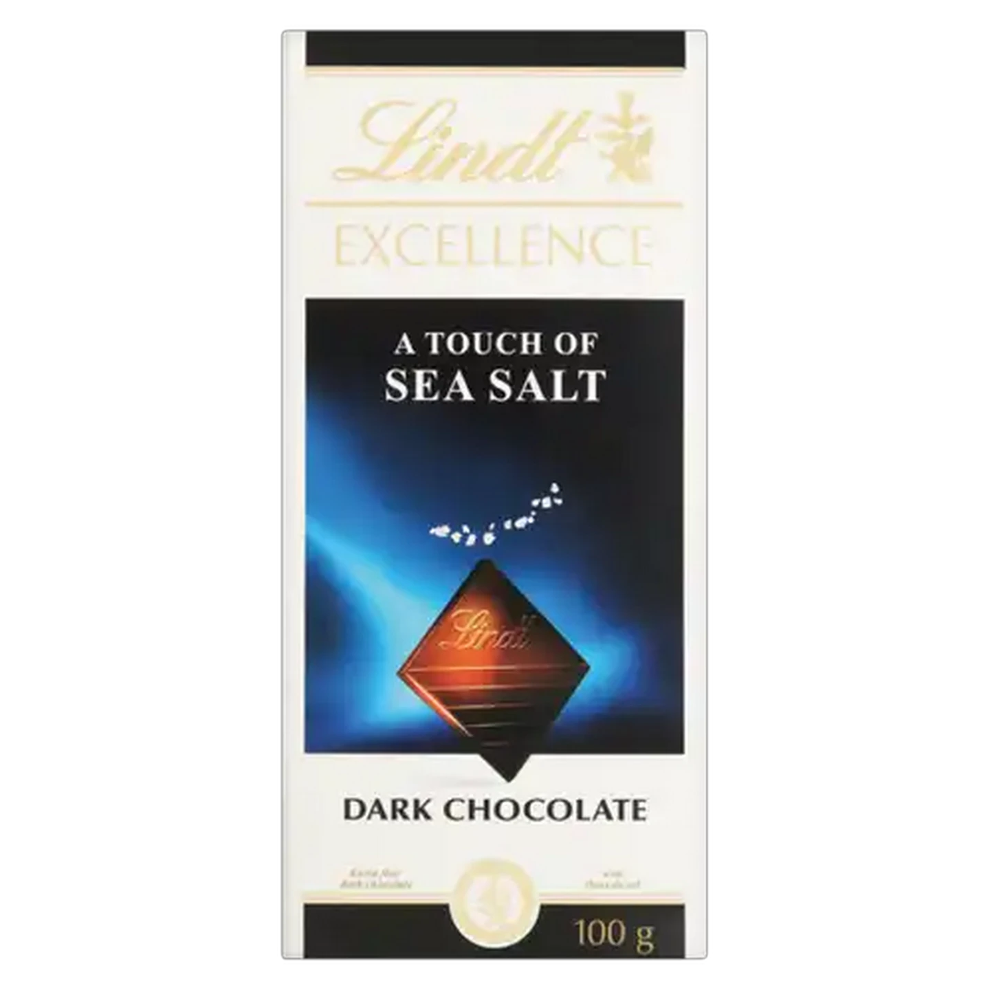 Image of Lindt Excellence A Touch Of Sea Salt Dark Chocolate 100g