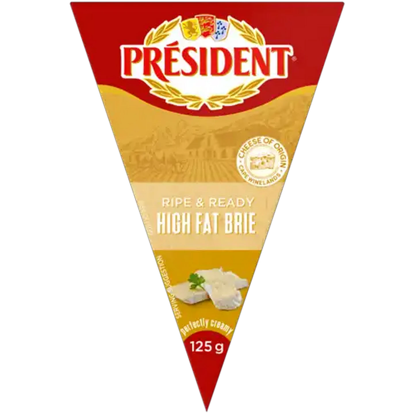Image of Président High Fat Brie Cheese 125g