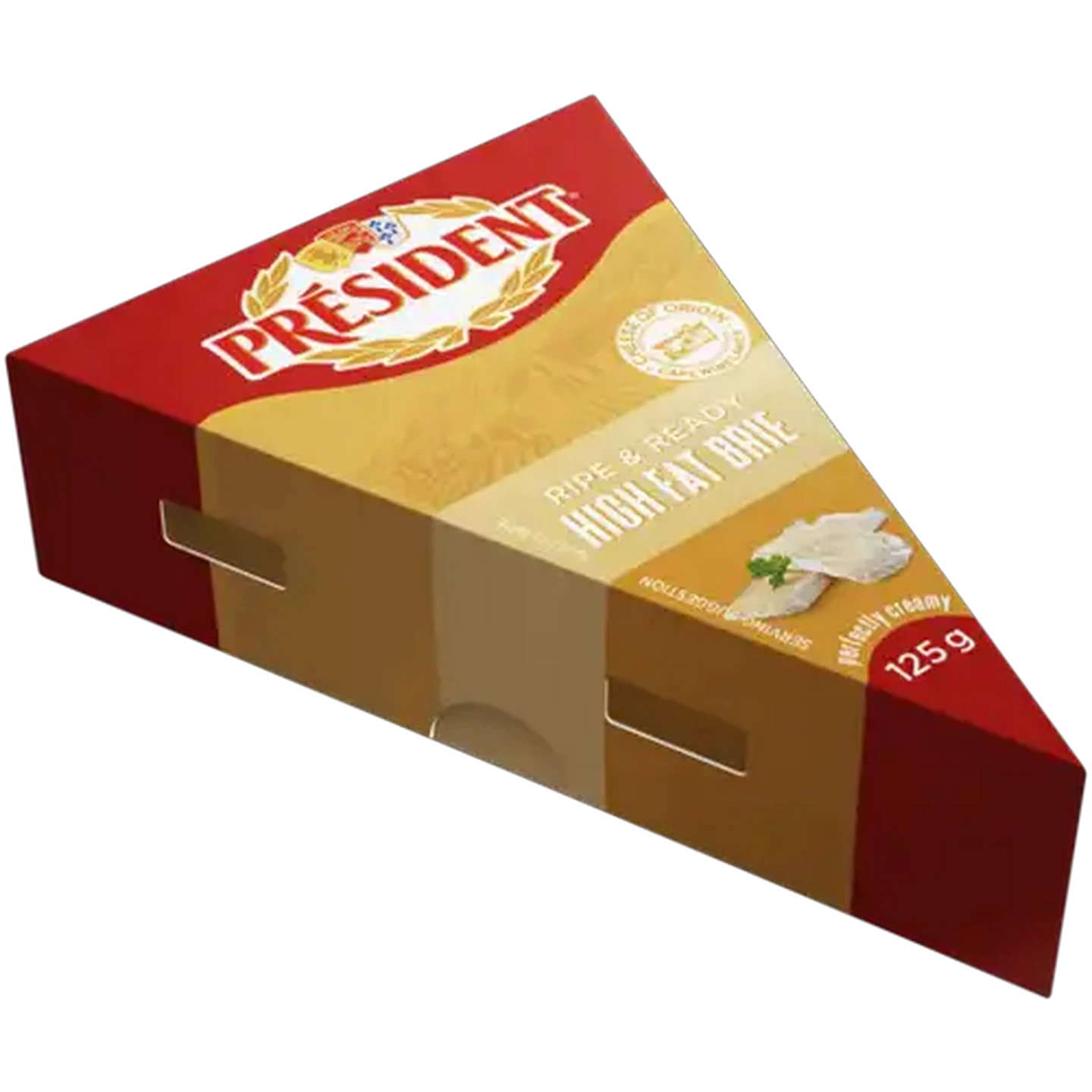 Image of Président High Fat Brie Cheese 125g