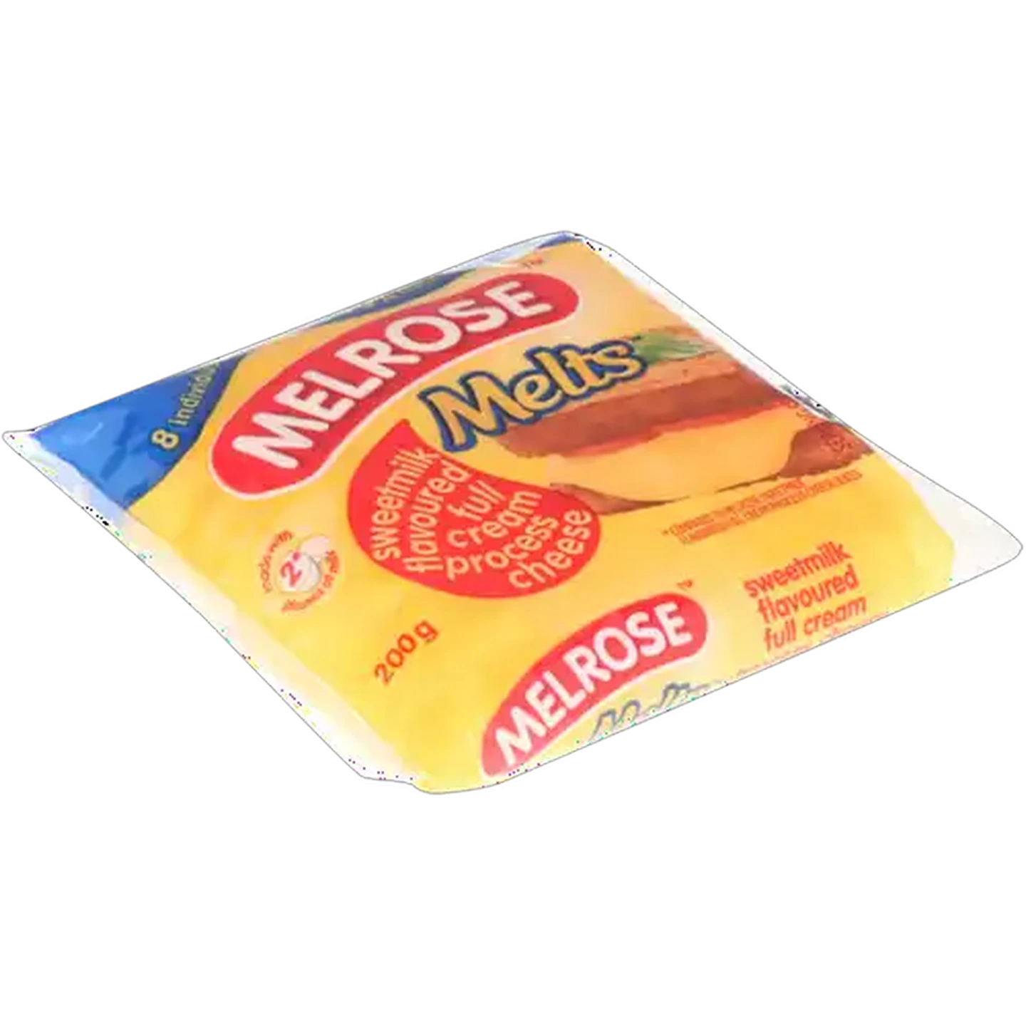 Image of Melrose Melts Sweetmilk Flavoured Full Cream Processed Cheese Pack 200g