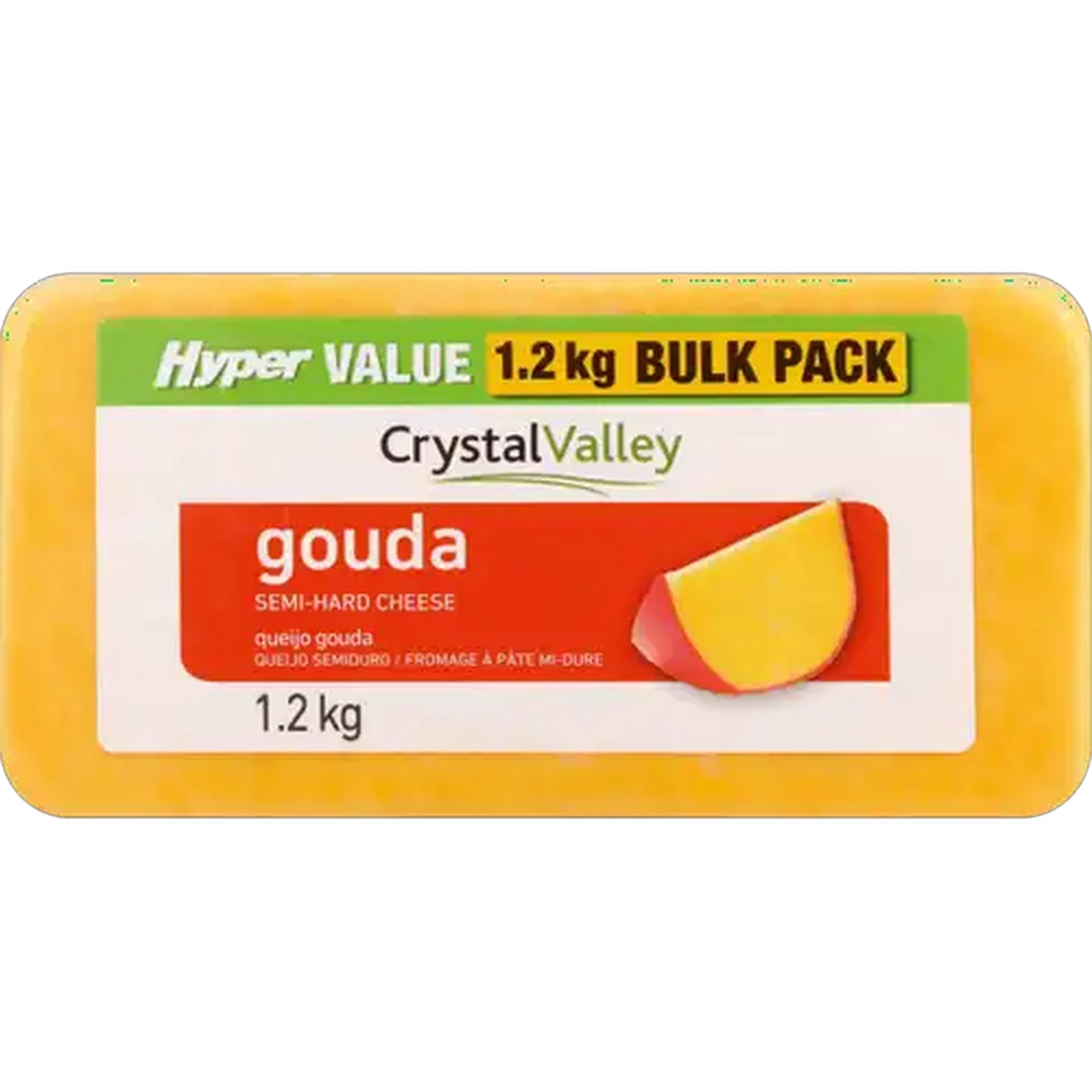 Image of Crystal Valley Hyper Value Gouda Cheese Bulk Pack 1.2kg