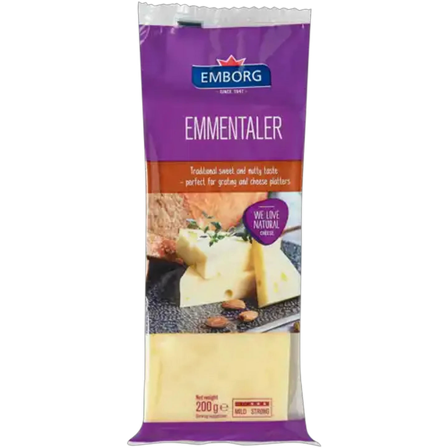 Image of Emborg Emmentaler Cheese 200g