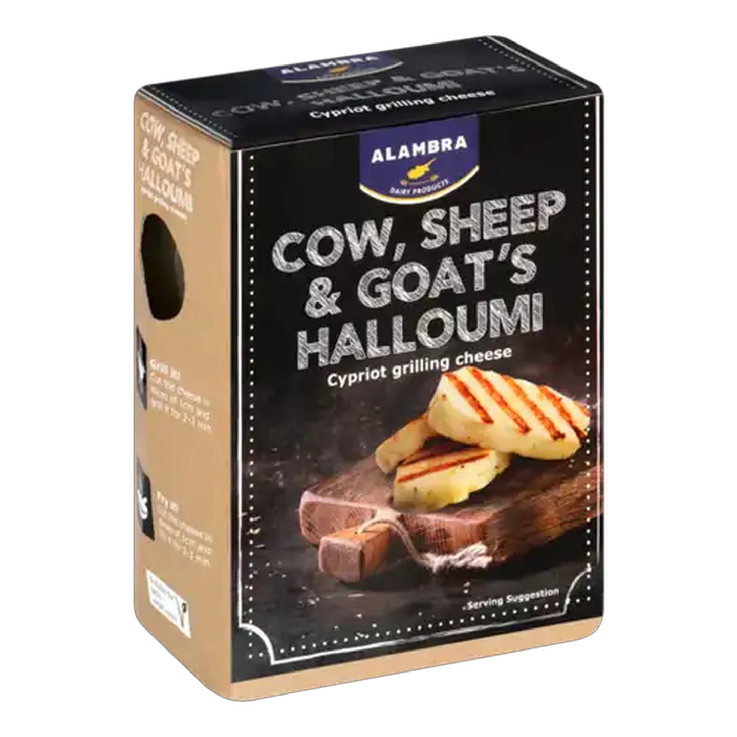 Image of Alambra Cow, Sheep & Goat's Halloumi Cypriot Grilling Cheese 200g