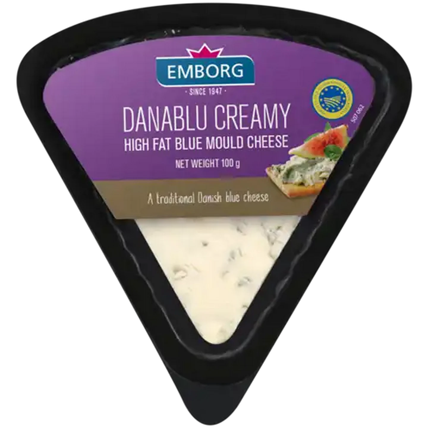 Image of Emborg Danablu Creamy High Fat Blue Mould Cheese 100g