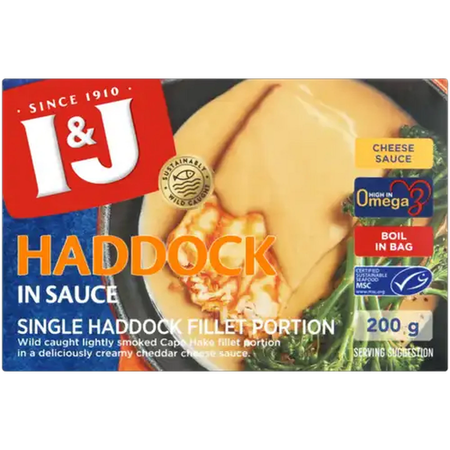 Image of I&J Frozen Haddock Portion In Cheese Sauce 200g