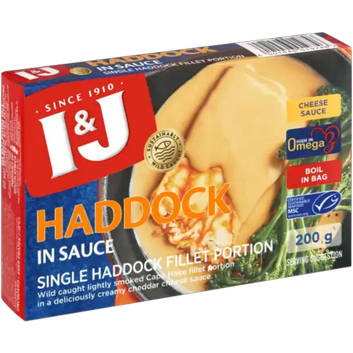 Image of I&J Frozen Haddock Portion In Cheese Sauce 200g