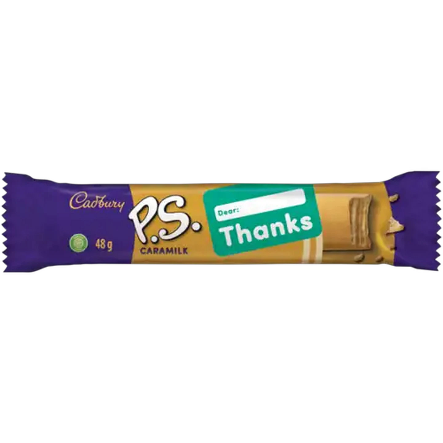 Image of Cadbury P.S. Caramilk Chocolate Bar 48g