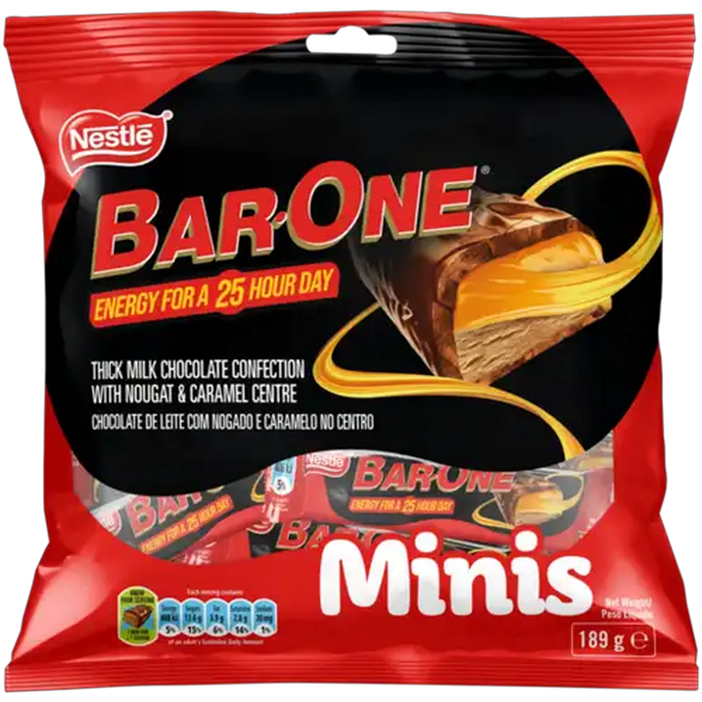 Image of Nestlé Bar-One Minis Chocolate Bar 189g