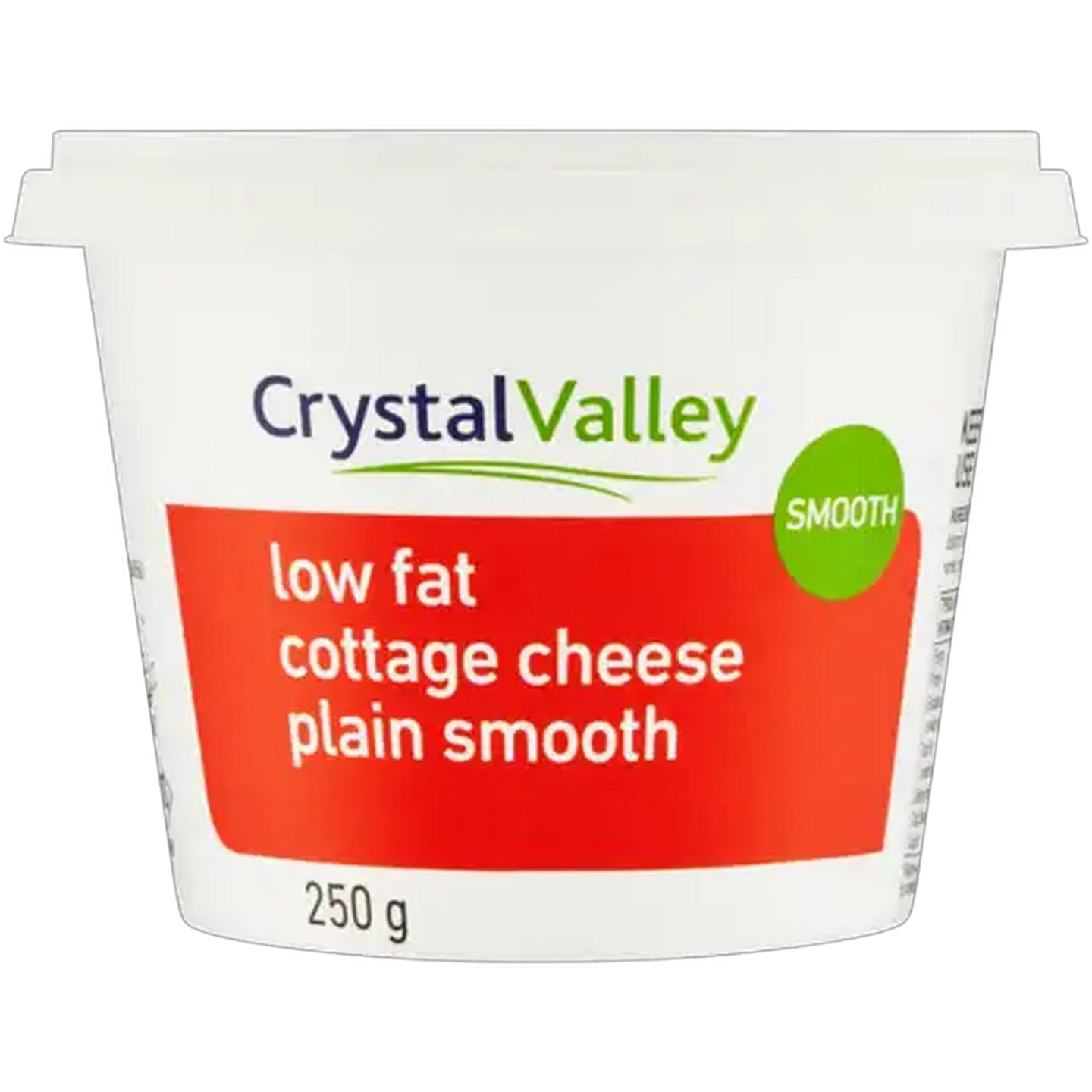 Image of Crystal Valley Plain Smooth Low Fat Cottage Cheese 250g