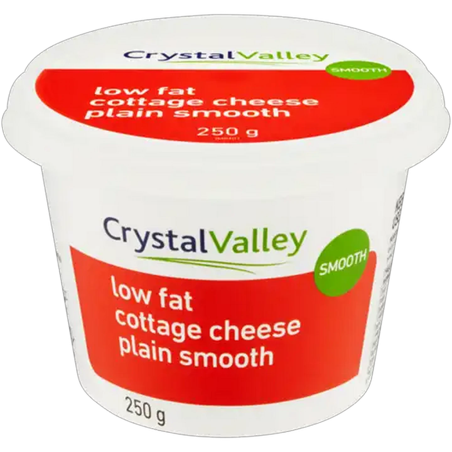 Image of Crystal Valley Plain Smooth Low Fat Cottage Cheese 250g