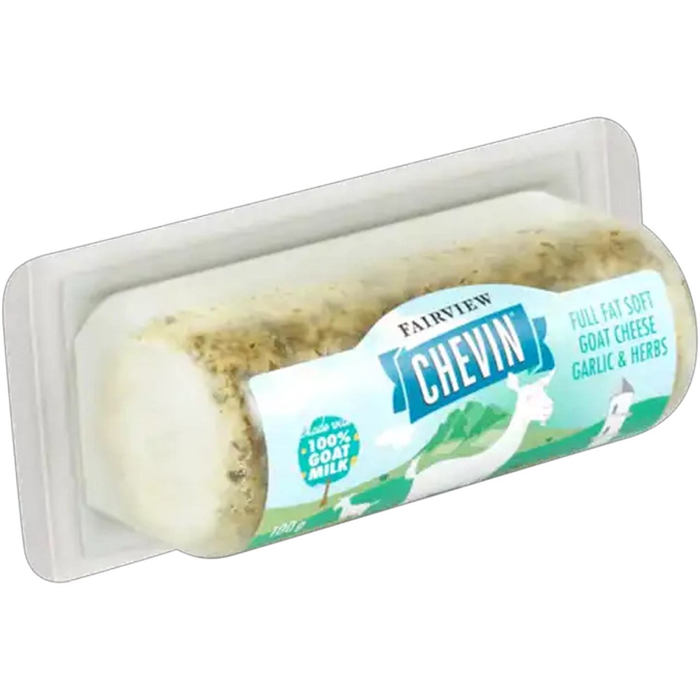 Image of Fairview Chevin Garlic & Herbs Full Fat Soft Goat Cheese 100g