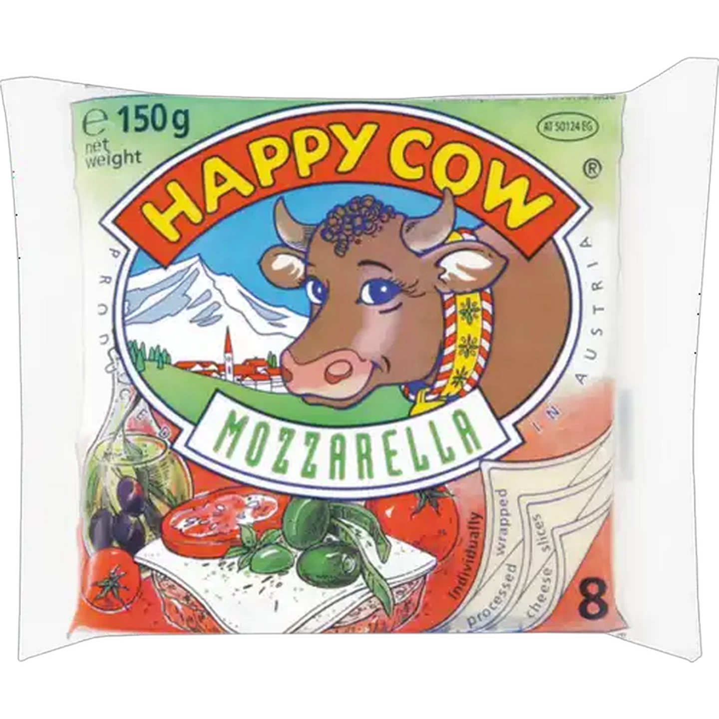 Image of Happy Cow Mozzarella Cheese Slices 150g