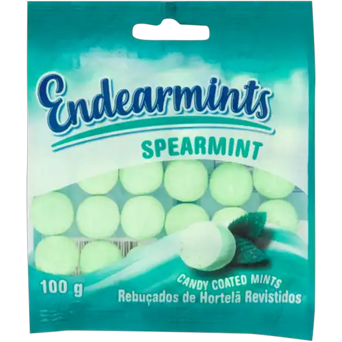 Image of Endearmints Spearmint Candy Coated Soft Mints 100g