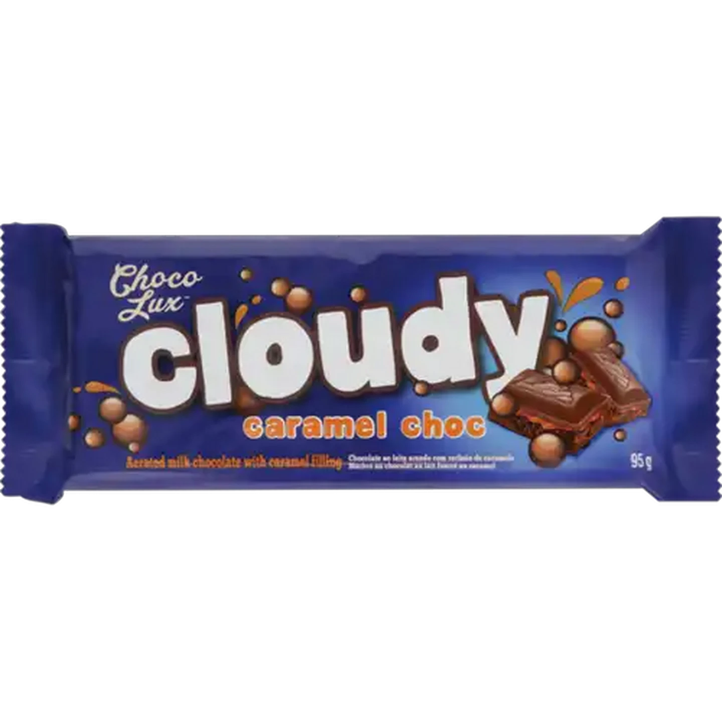 Image of Choco Lux Aerated Caramel Chocolate Slab 95g