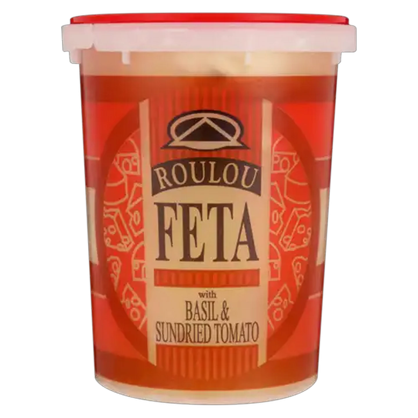 Image of Roulou Feta Cheese Flavoured With Basil & Sundried Tomato 400g