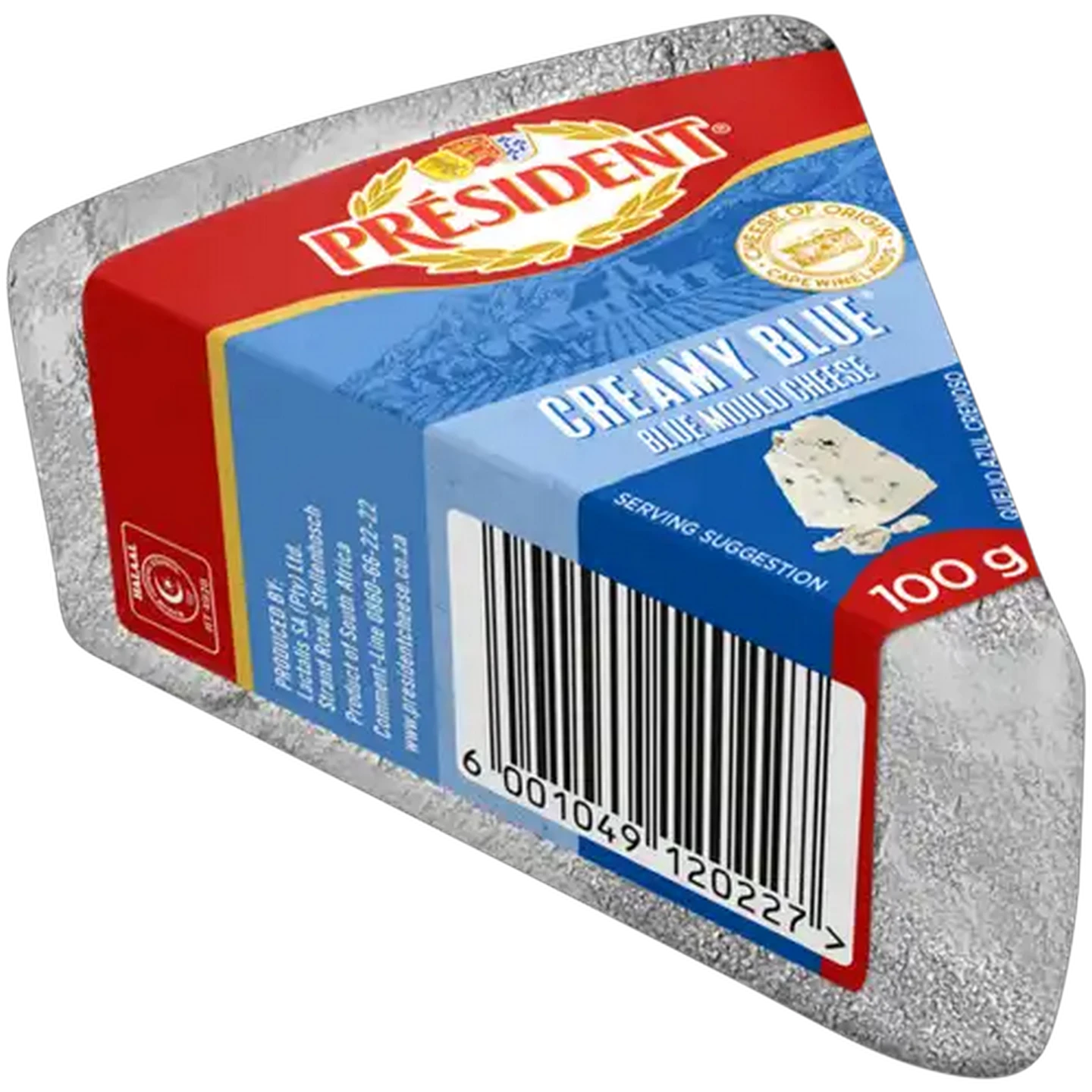 Image of Président Creamy Blue Blue Mould Semi-Hard Cheese Wedge 100g