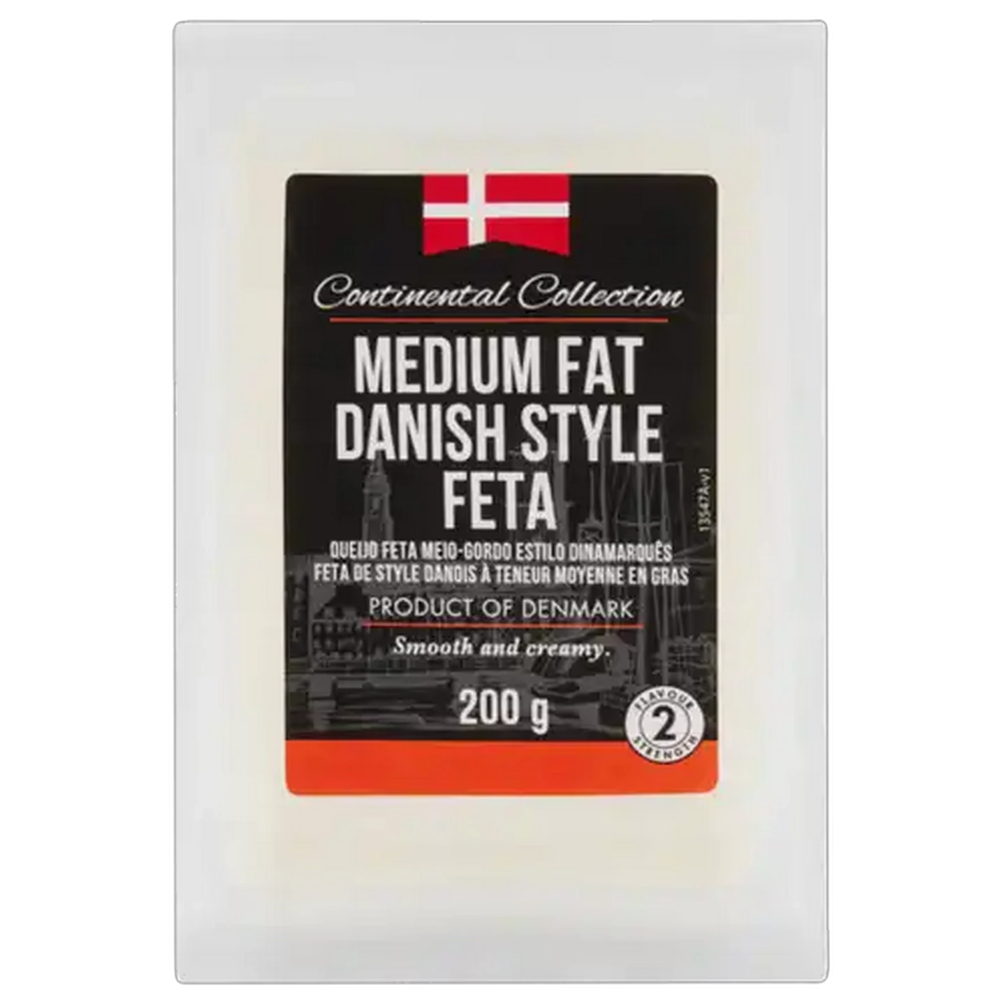 Image of Continental Collection Medium Fat Danish Style Feta Cheese Pack 200g