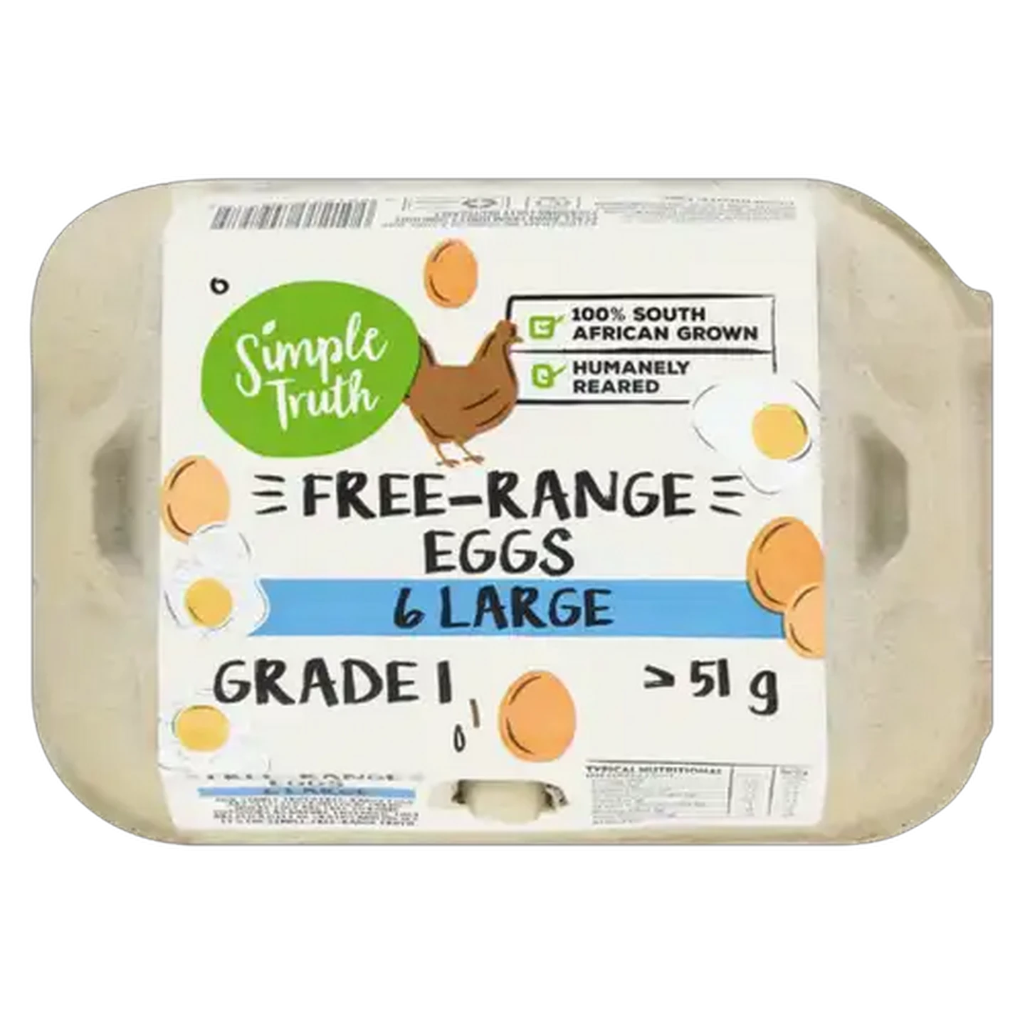 Image of Simple Truth Large Free-Range Eggs 6 Pack