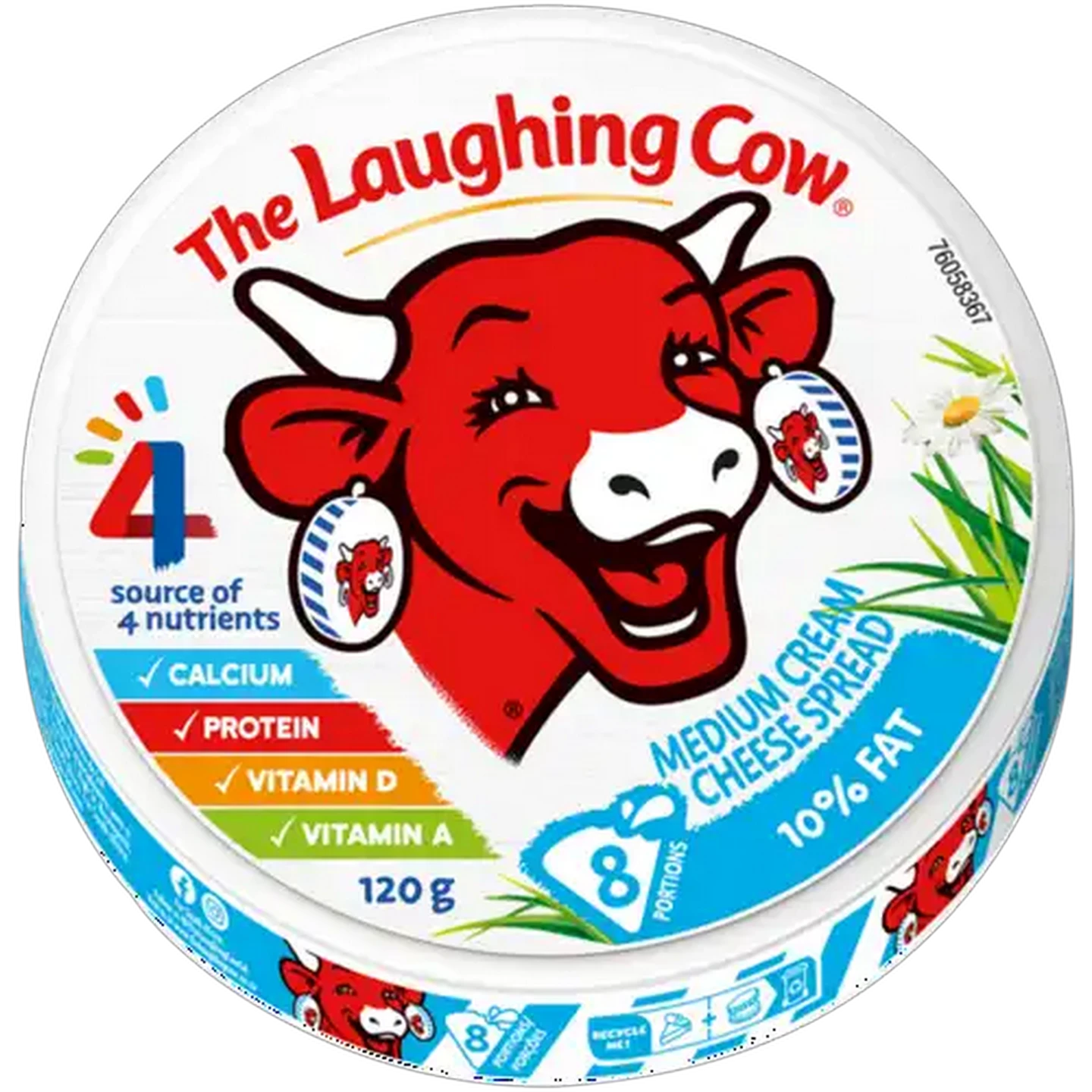 Image of The Laughing Cow Medium Fat Cheese Spread 8 Pack