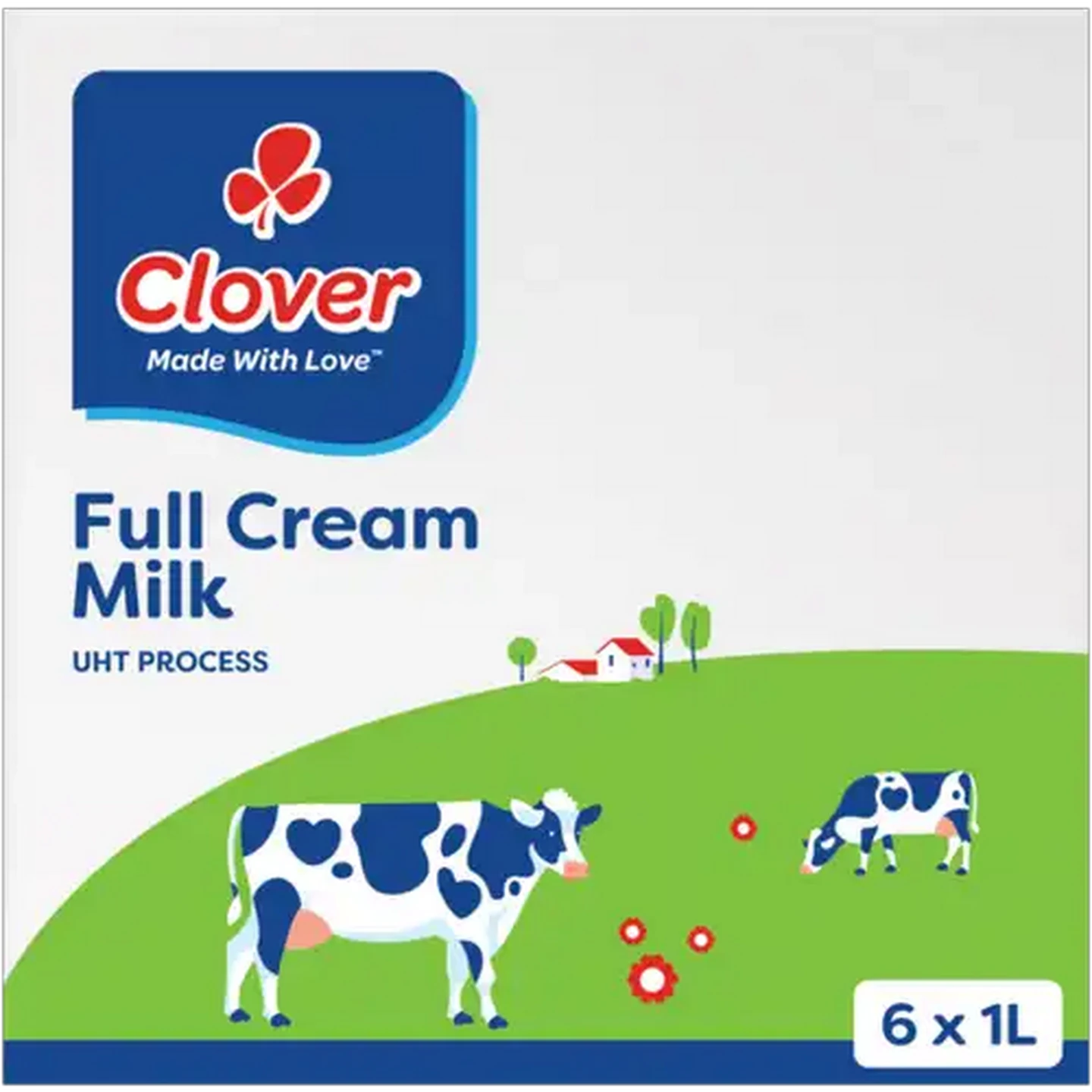 Image of Clover Full Cream Milk 6 x 1L