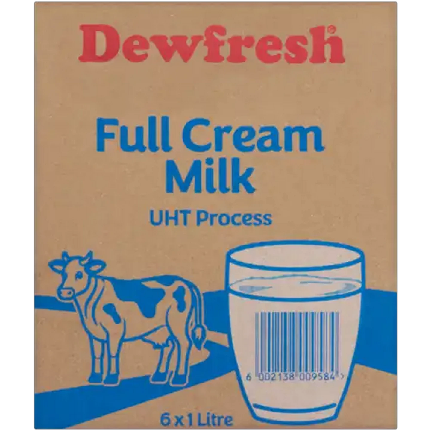 Image of Dewfresh Long Life Full Cream Milk 6 x 1L