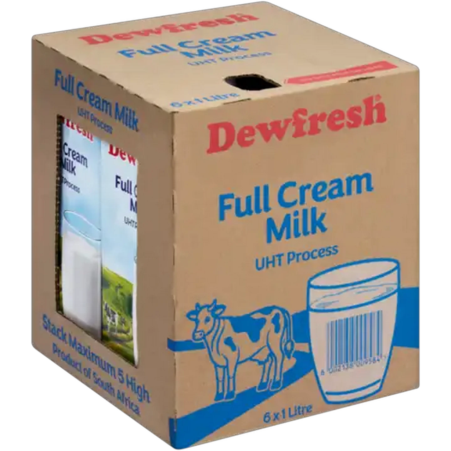 Image of Dewfresh Long Life Full Cream Milk 6 x 1L