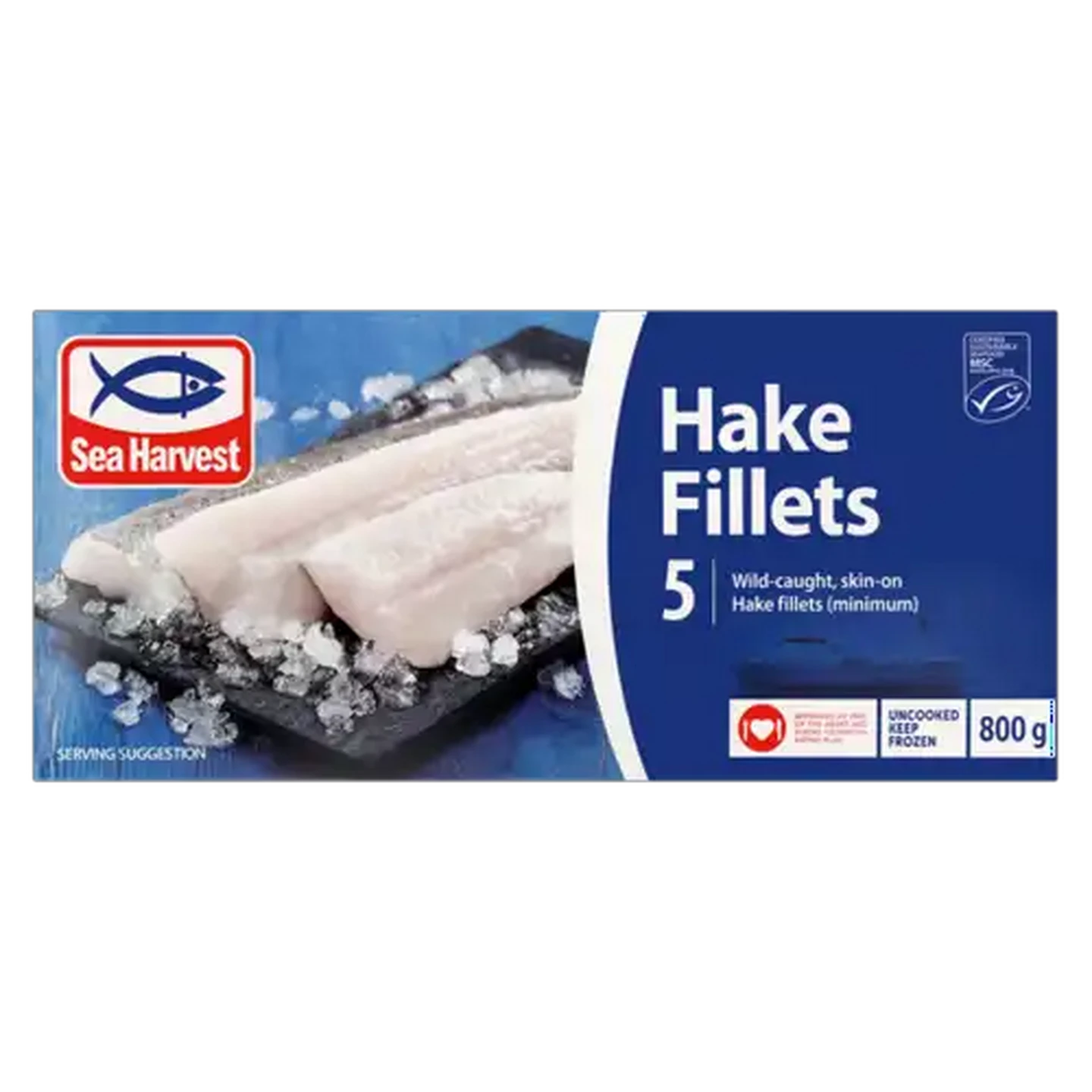 Image of Sea Harvest Frozen Plain Hake Fillet 800g