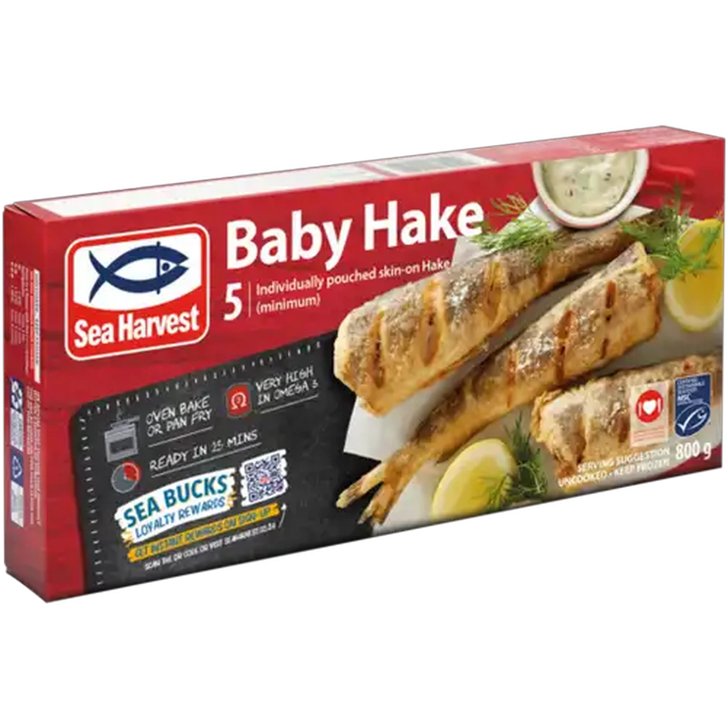 Image of Sea Harvest Frozen Baby Hake 800g