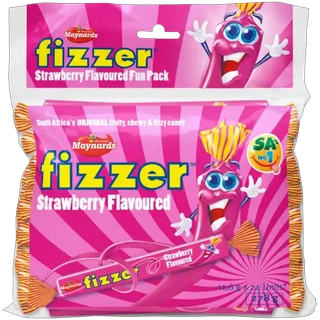 Fizzer Strawberry Flavoured Sweets 24-Pack
