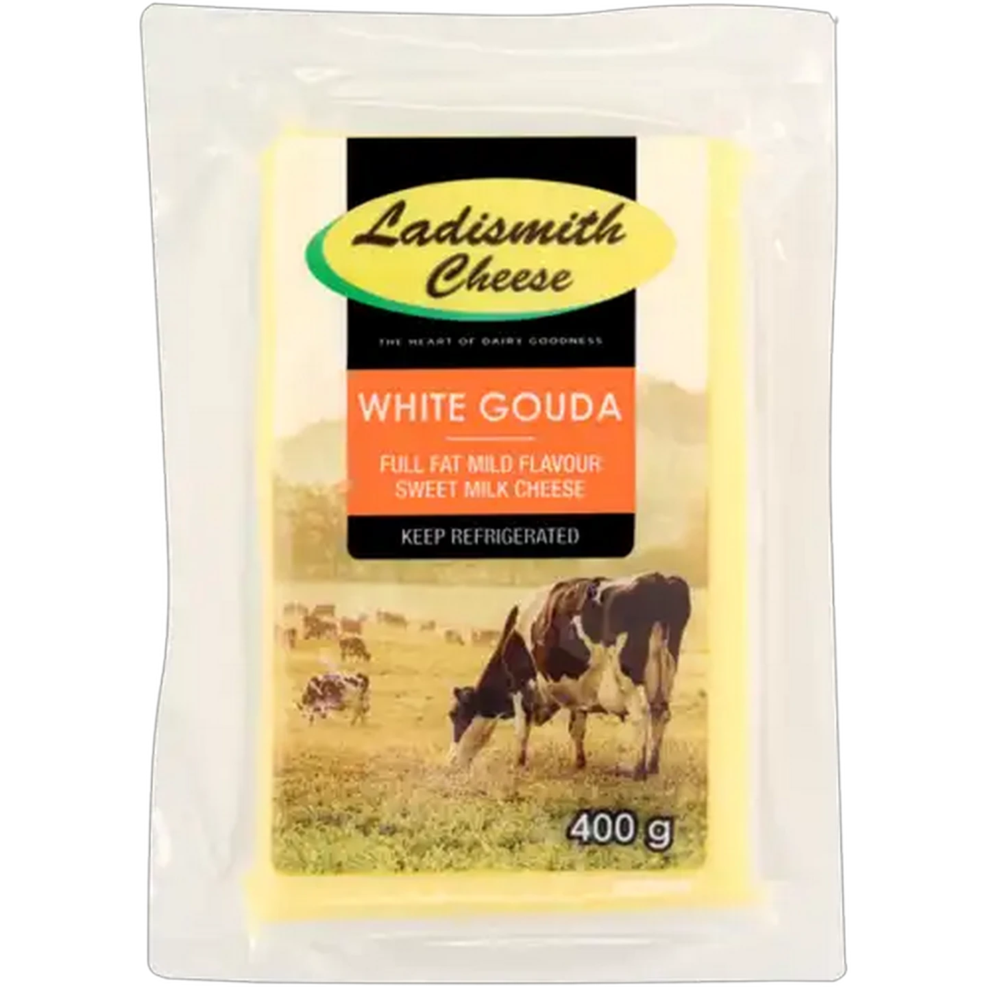 Image of Ladismith Full Fat White Gouda Cheese Pack 400g