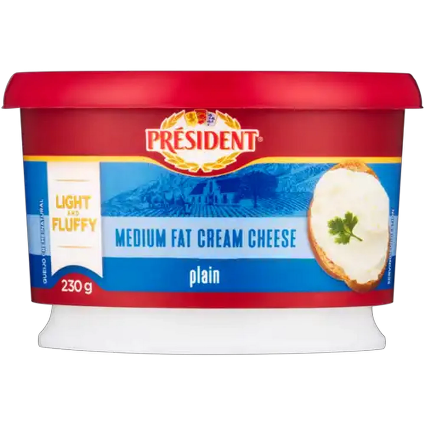 Image of Président Plain Medium Fat Cream Cheese 230g