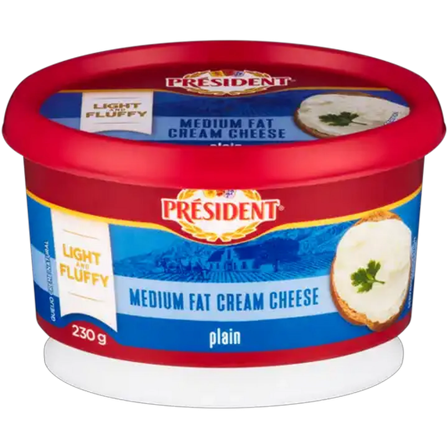 Image of Président Plain Medium Fat Cream Cheese 230g