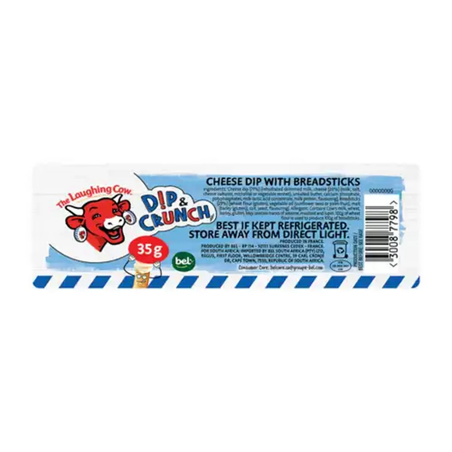 Image of The Laughing Cow Dip & Crunch Cheese Dip with Breadsticks 35g