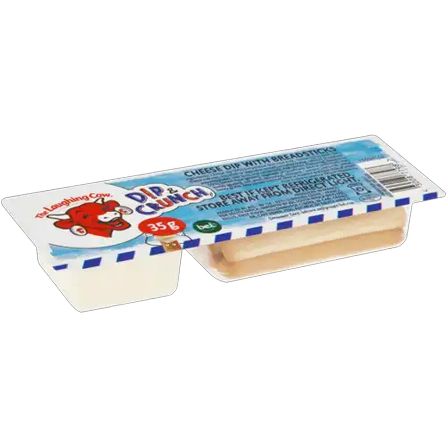 Image of The Laughing Cow Dip & Crunch Cheese Dip with Breadsticks 35g