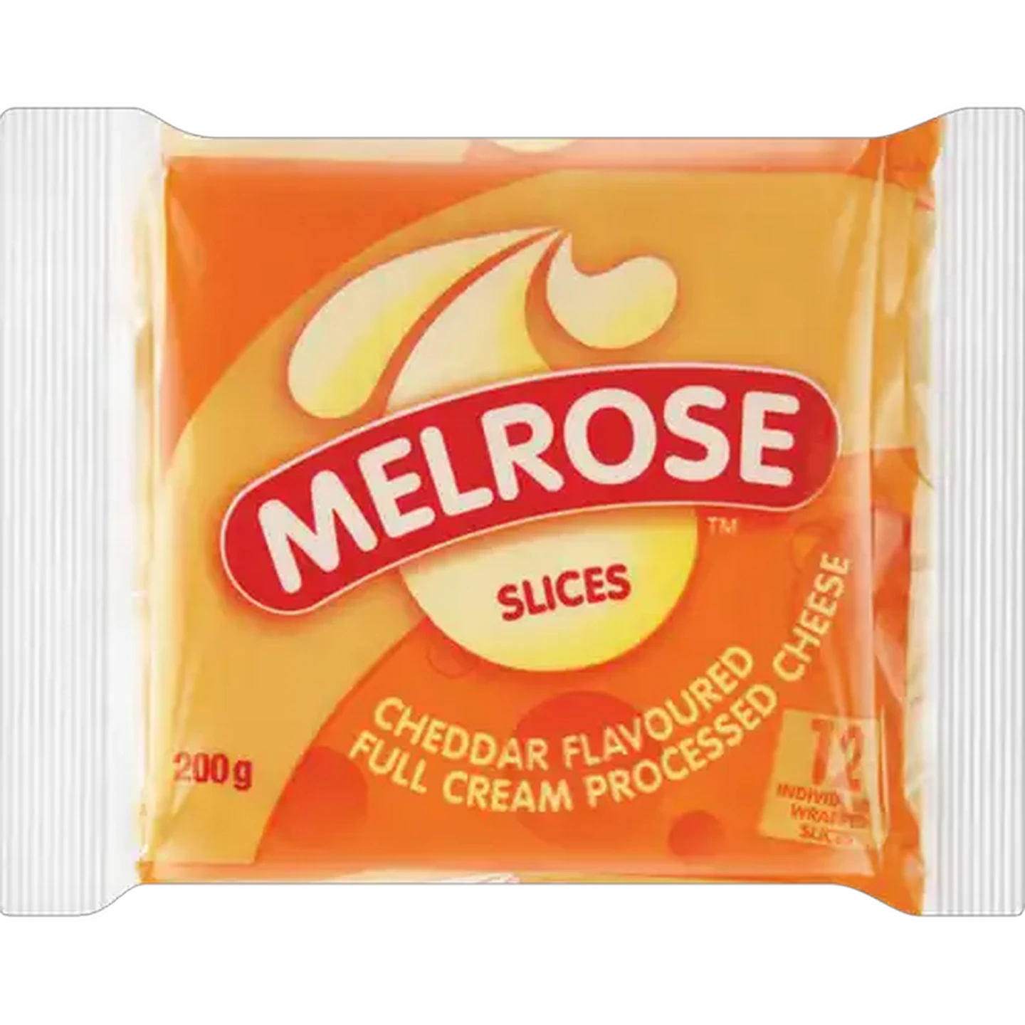 Image of Melrose Cheddar Flavoured Full Cream Processed Cheese Slices 200g