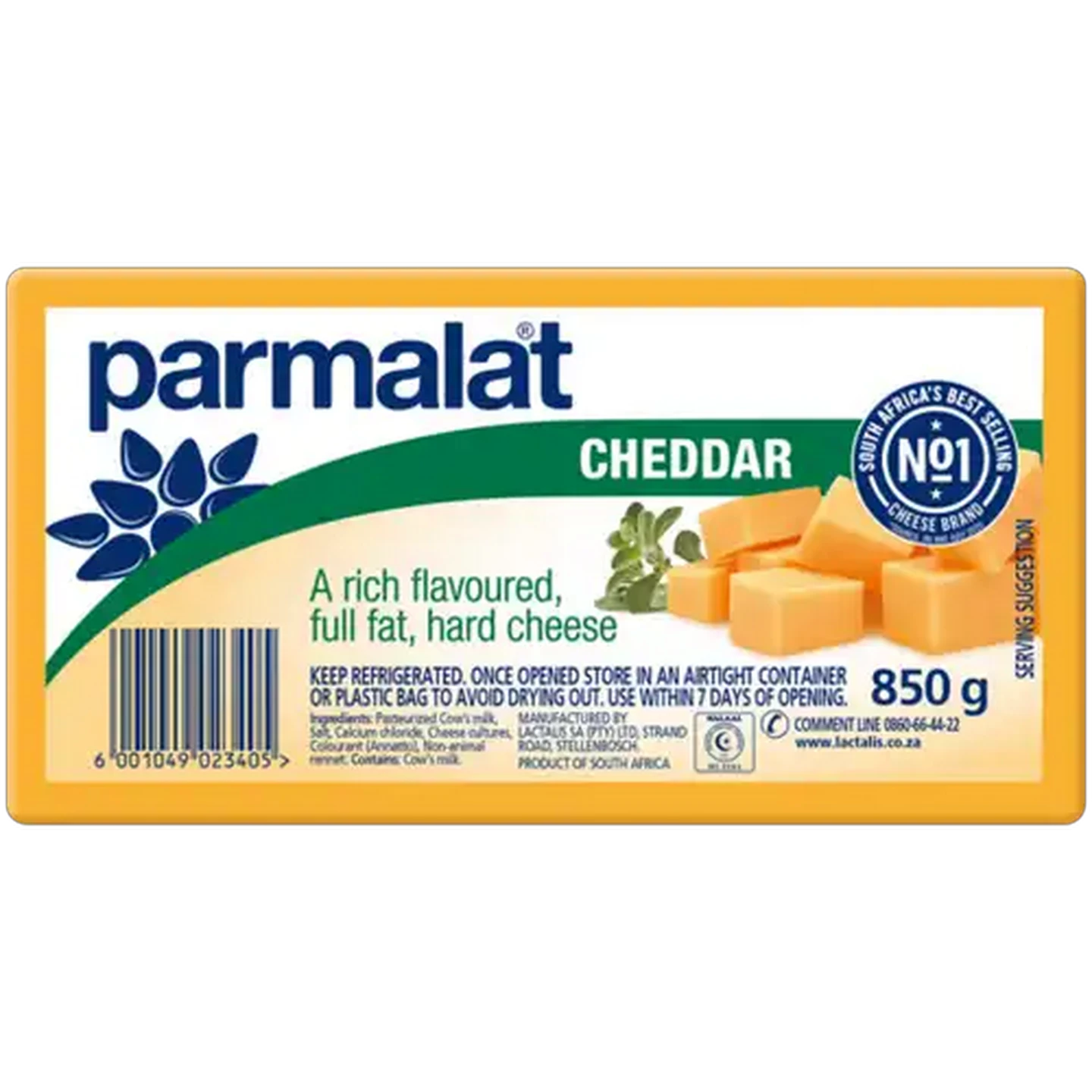 Image of Parmalat Cheddar Cheese Pack 850g