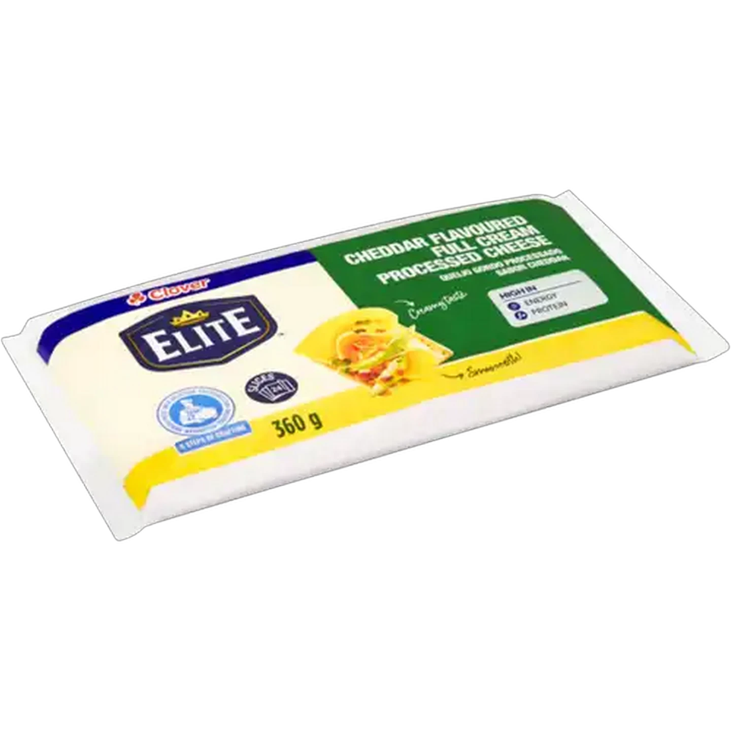 Image of Clover Cheddar Flavoured Full Cream Processed Cheese 24 Pack