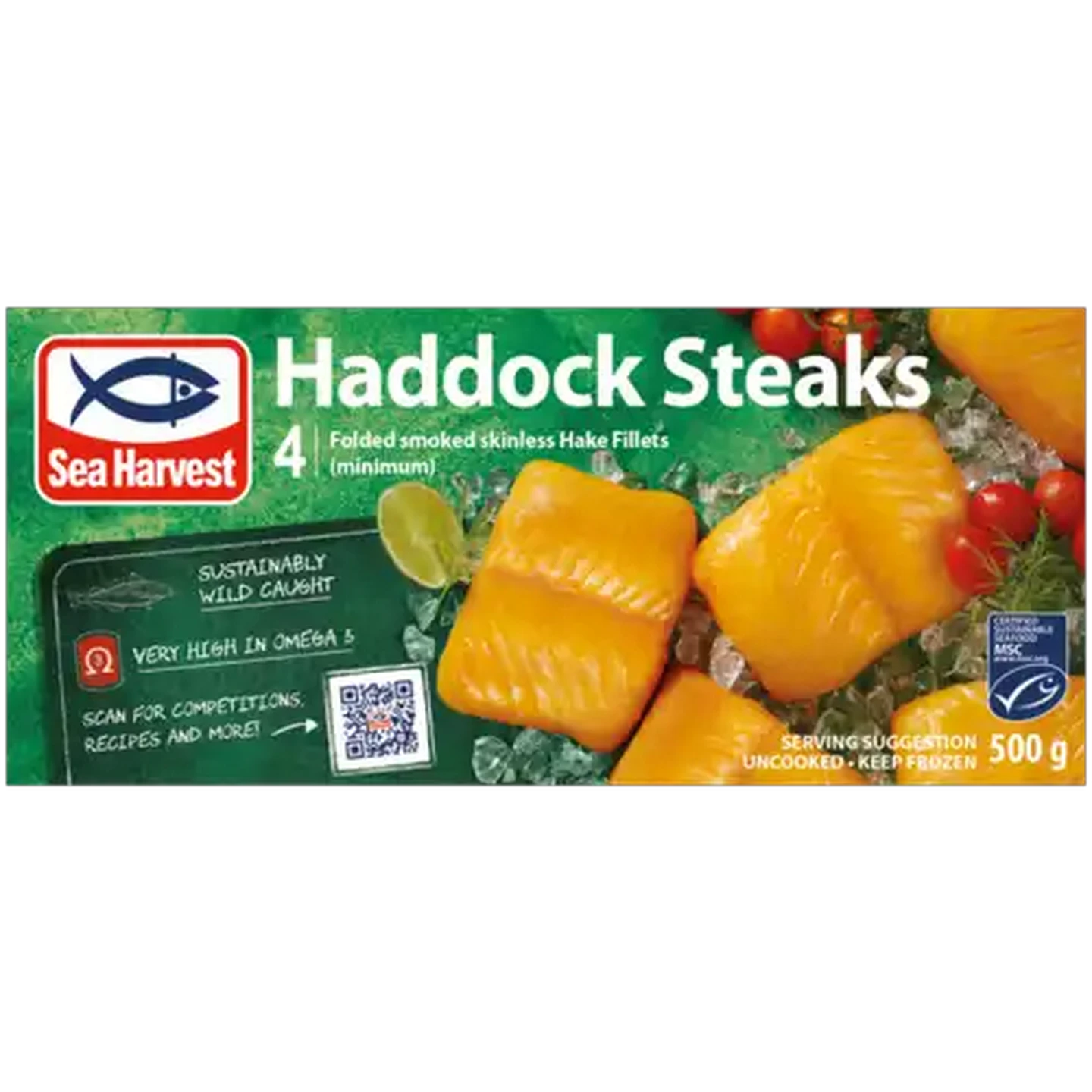 Image of Sea Harvest Frozen Haddock Steaks 500g