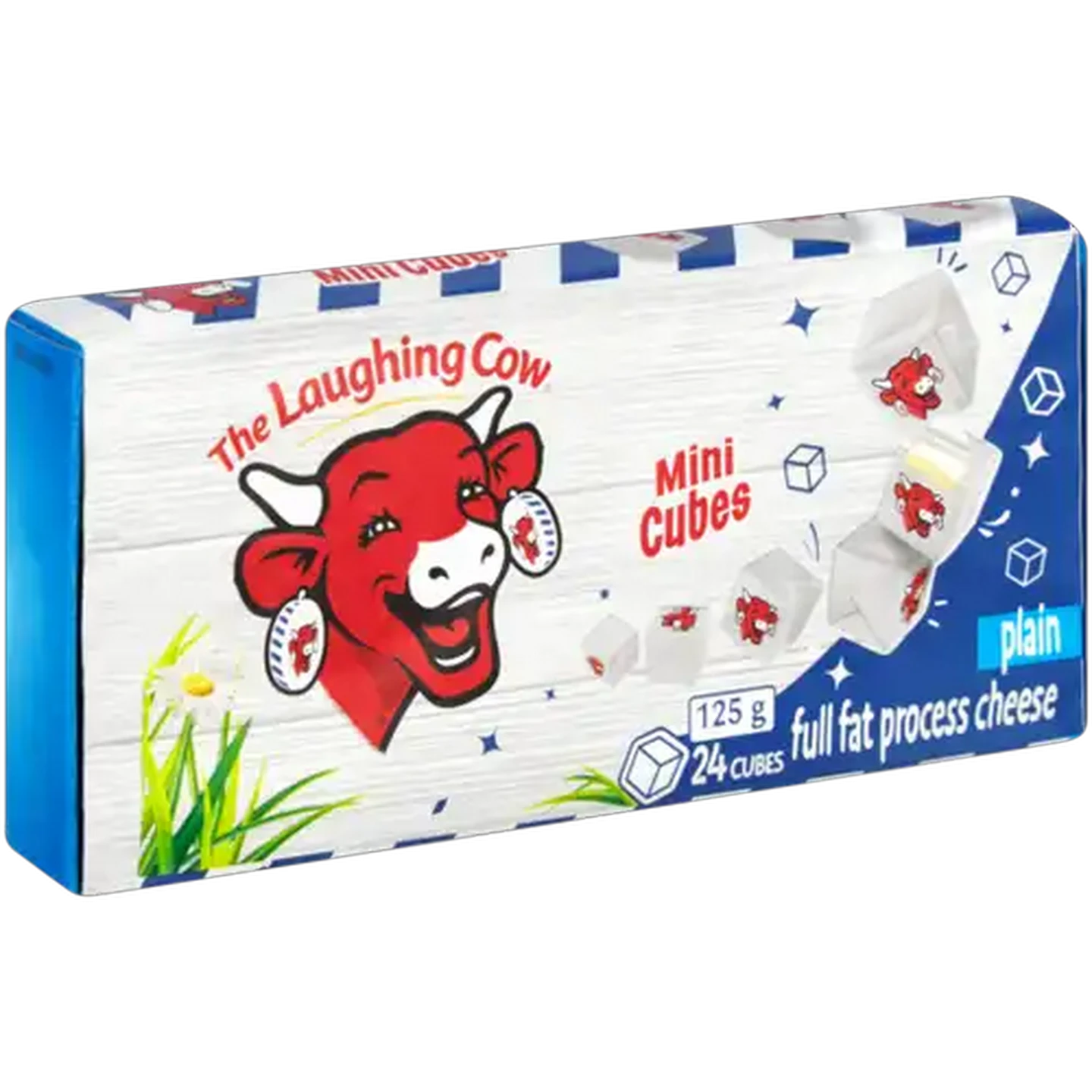Image of The Laughing Cow Plain Full Fat Process Cheese Mini Cubes 125g