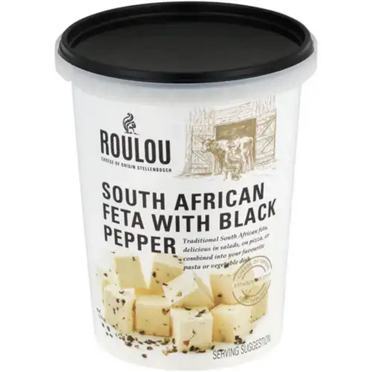 Image of Roulou Feta Cheese Flavoured With Black Pepper 400g