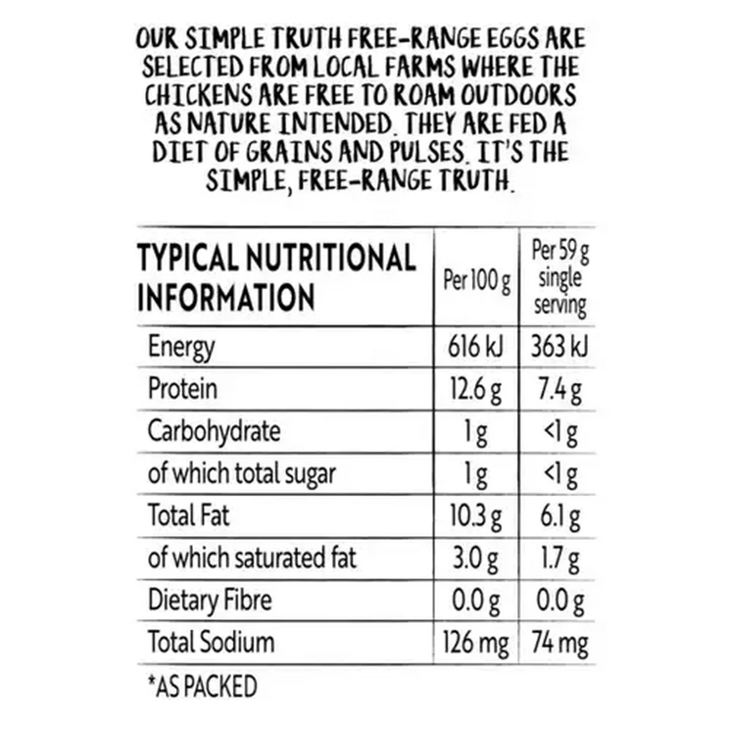 Image of Simple Truth Free-Range Extra Large Eggs 6 Pack