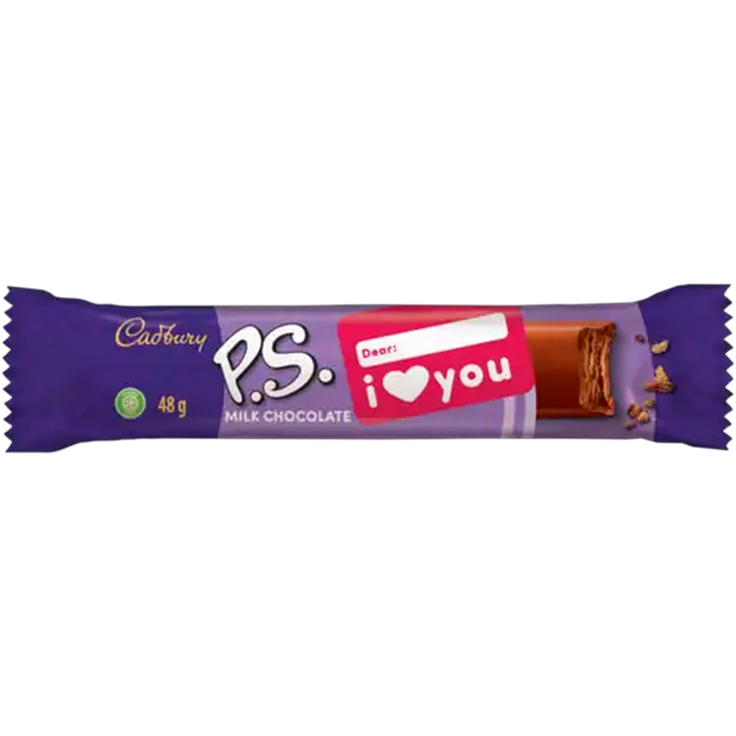 Image of Cadbury P.S. Milk Chocolate Bar 48g